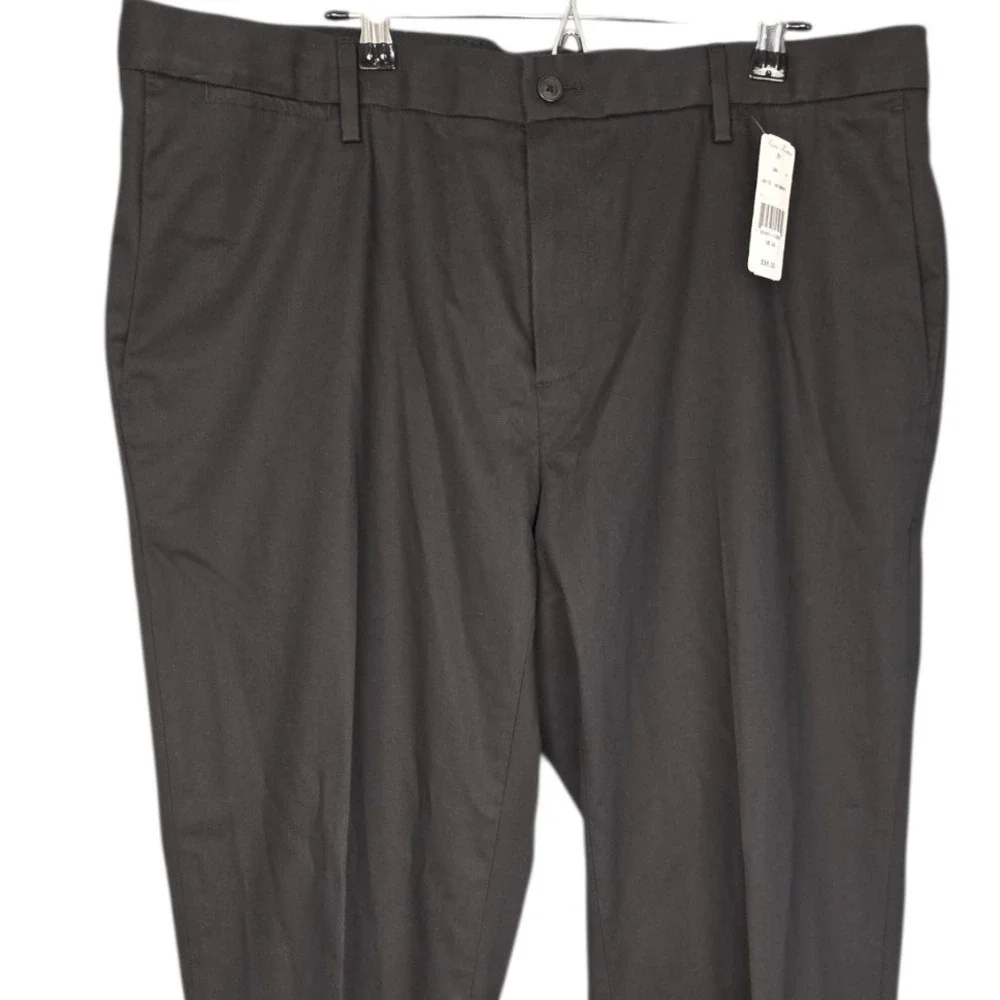 Brooks Brothers Advantage Chinos Mens 38x34 Black Stretch Soho Fit Pants NEW